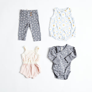 GOLDIE & ACE, QUINCY MAE & NATURE BABY 4 PIECE BUNDLE, 0-3M